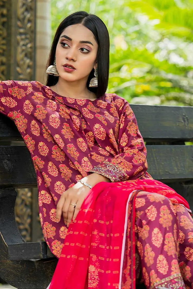 Qalamkar - AN 06 Aangan Prints Fall Winter Linen Collection Vol 1