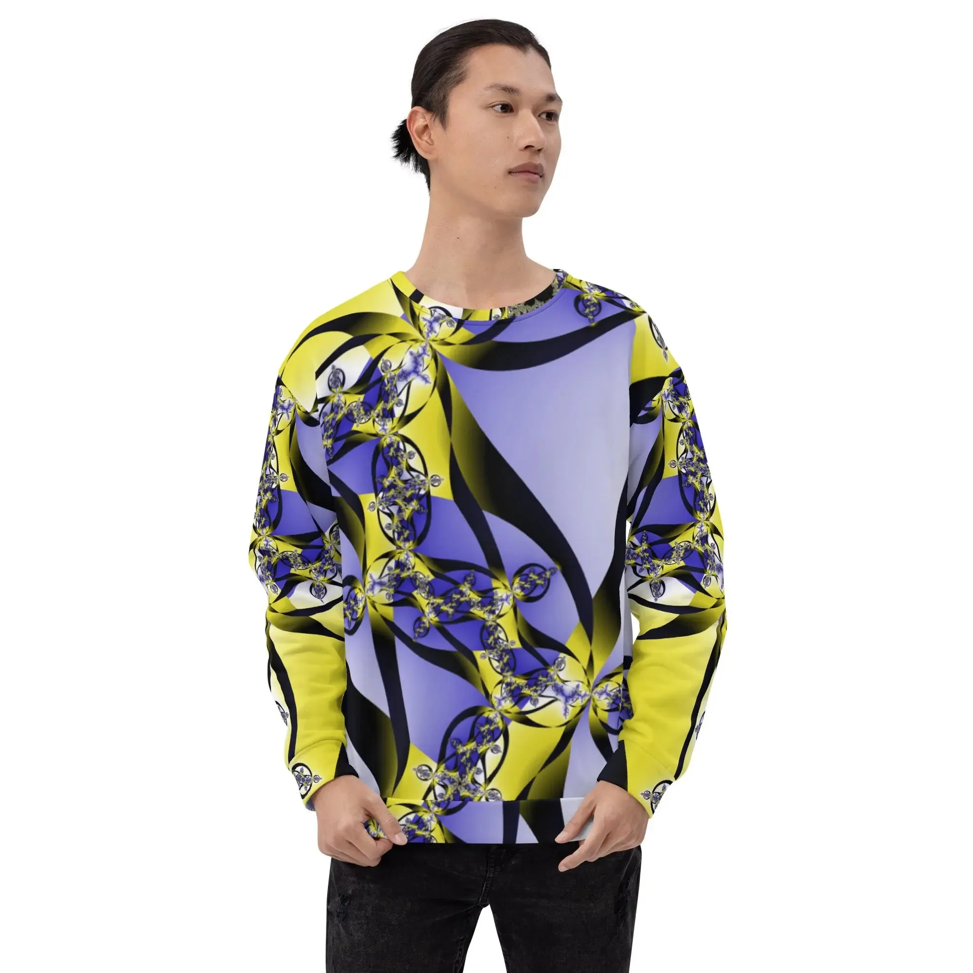 "Citrine Migration" Collection - Colorful Fractal Sweatshirt