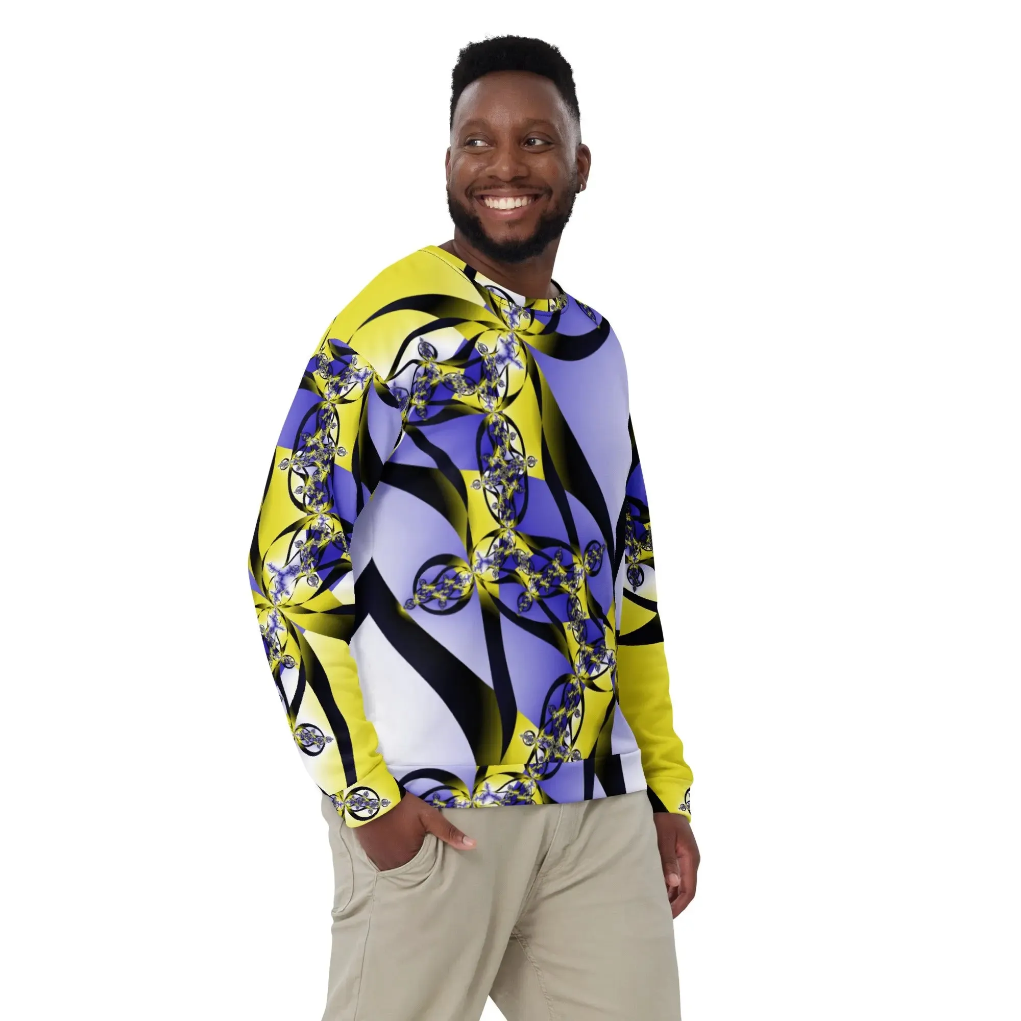 "Citrine Migration" Collection - Colorful Fractal Sweatshirt