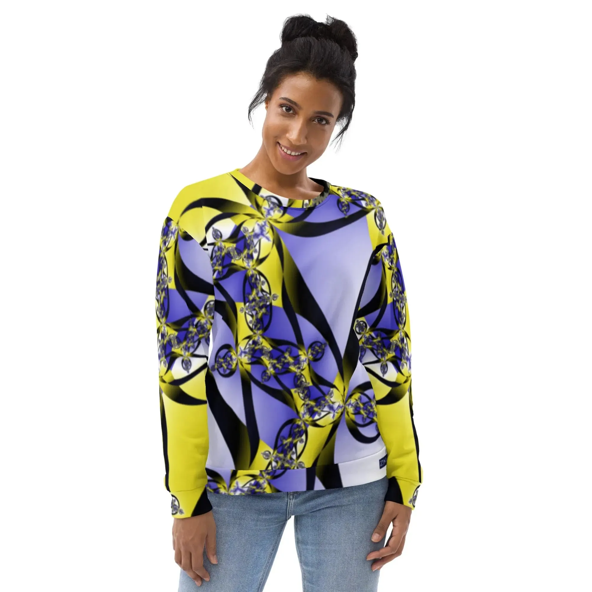 "Citrine Migration" Collection - Colorful Fractal Sweatshirt