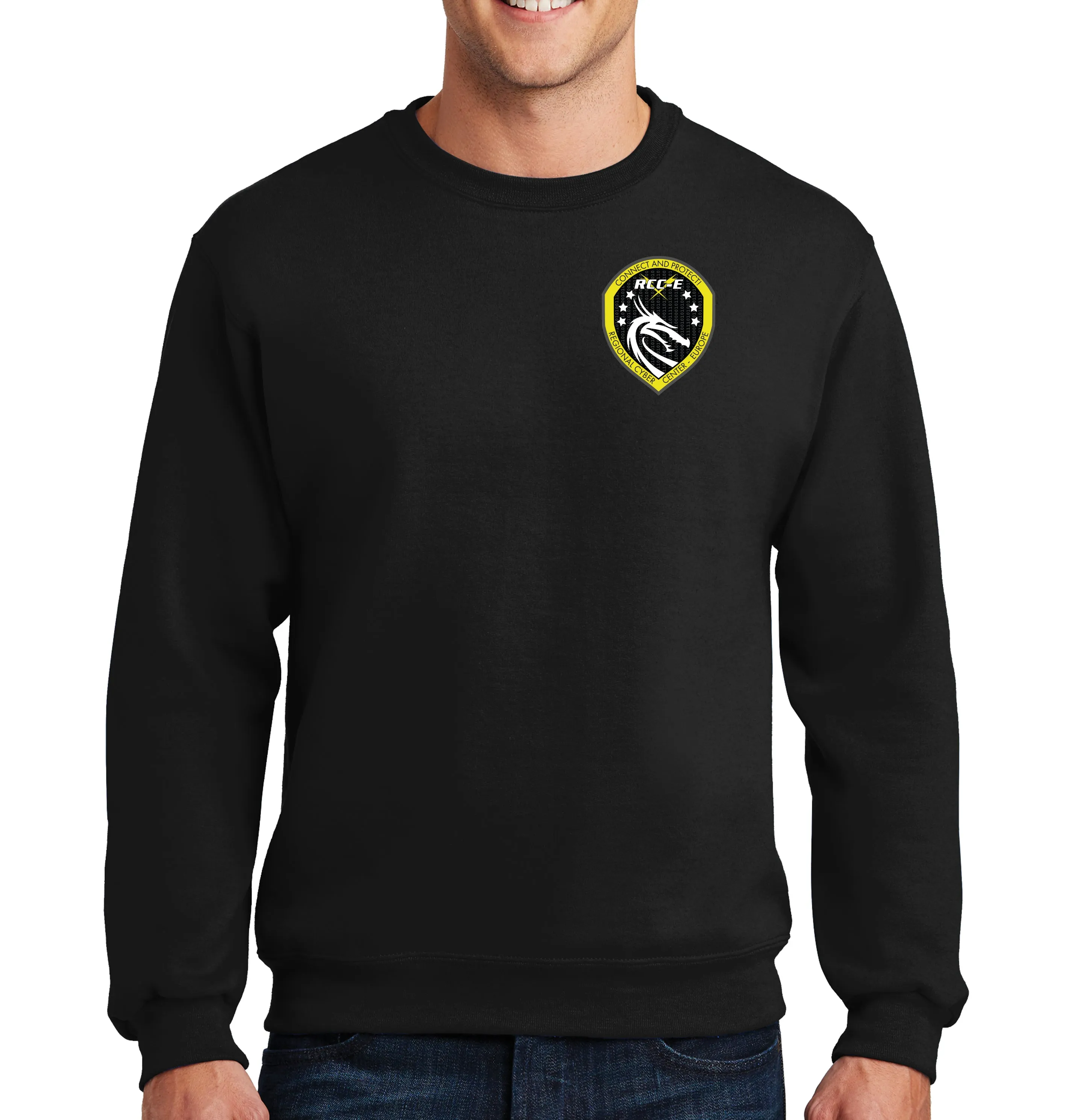 RCC-E Crewneck Unisex Sweatshirt. This shirt IS approved for PT.