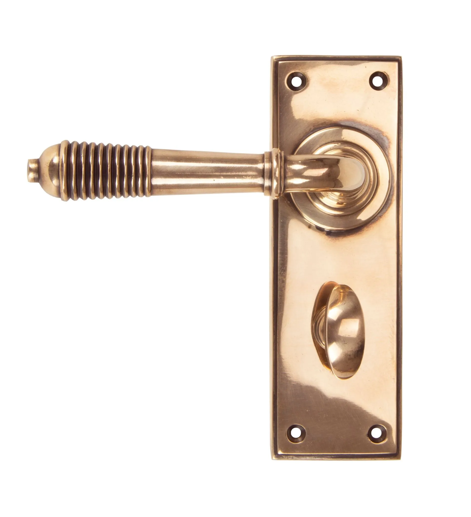 Reeded Lever on Plate