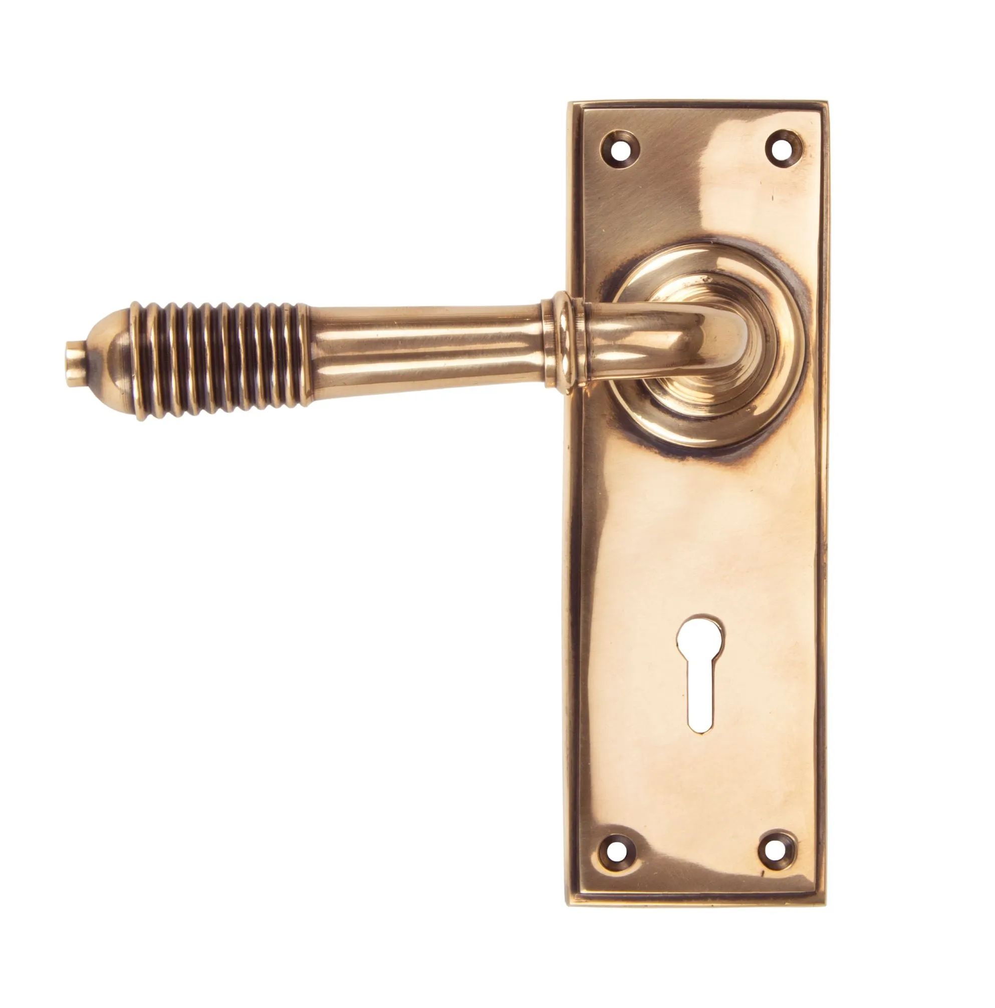 Reeded Lever on Plate