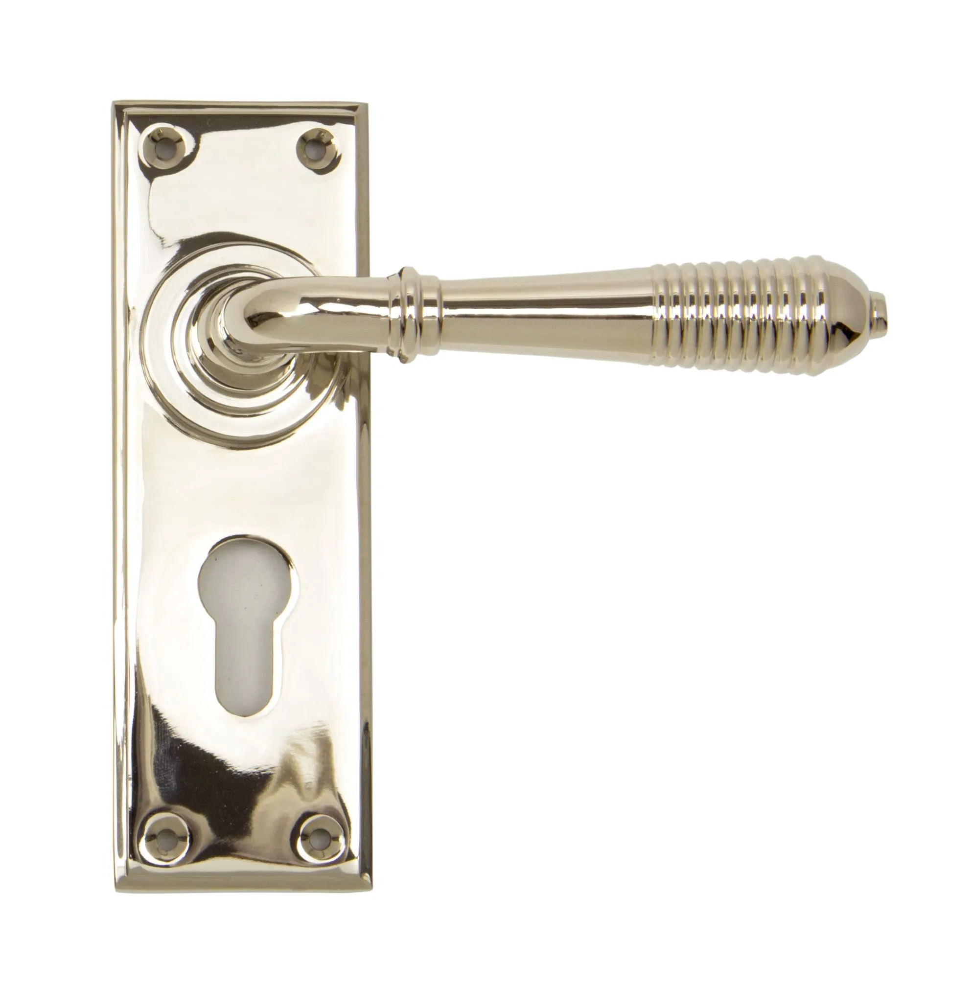 Reeded Lever on Plate