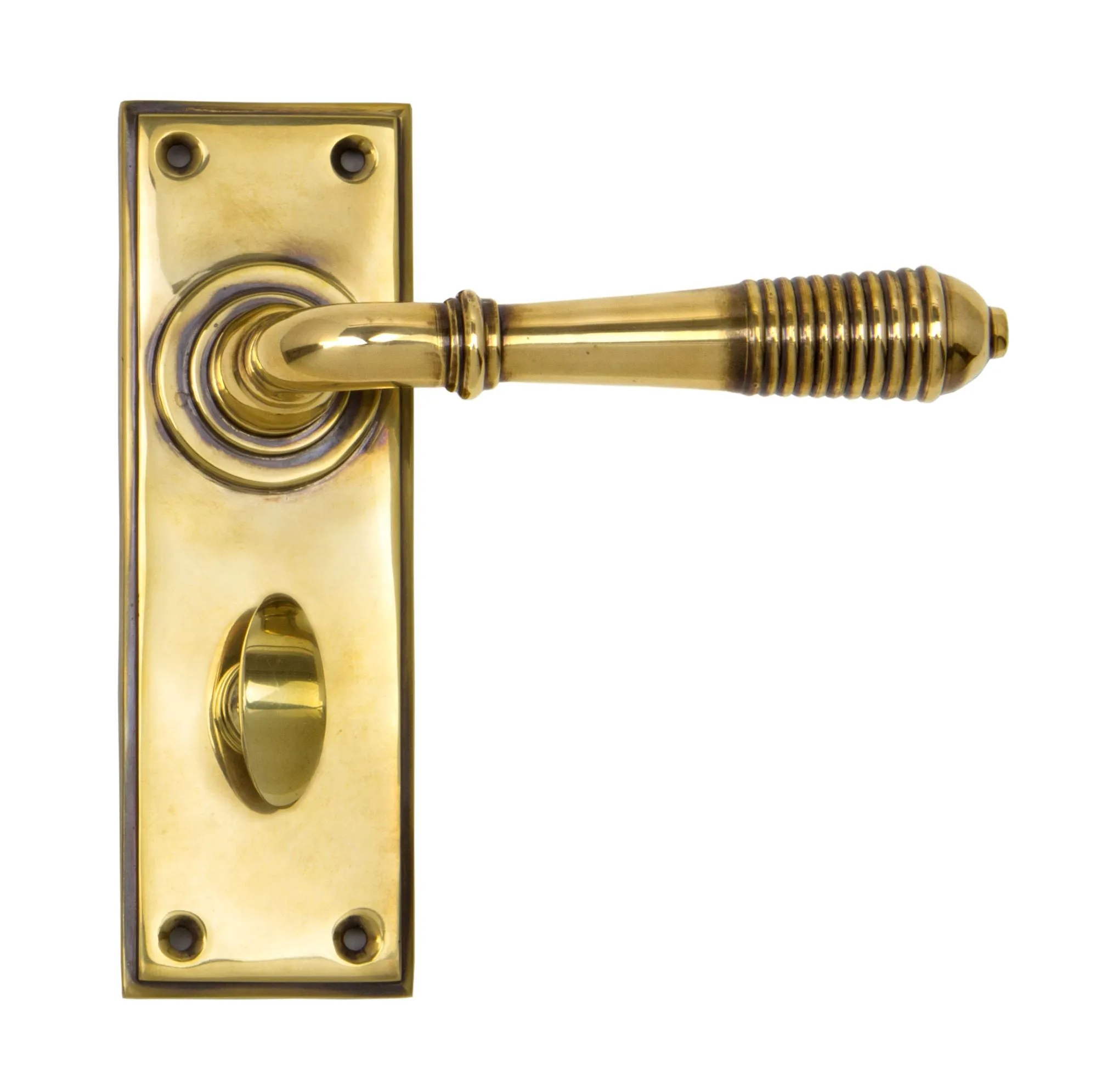 Reeded Lever on Plate