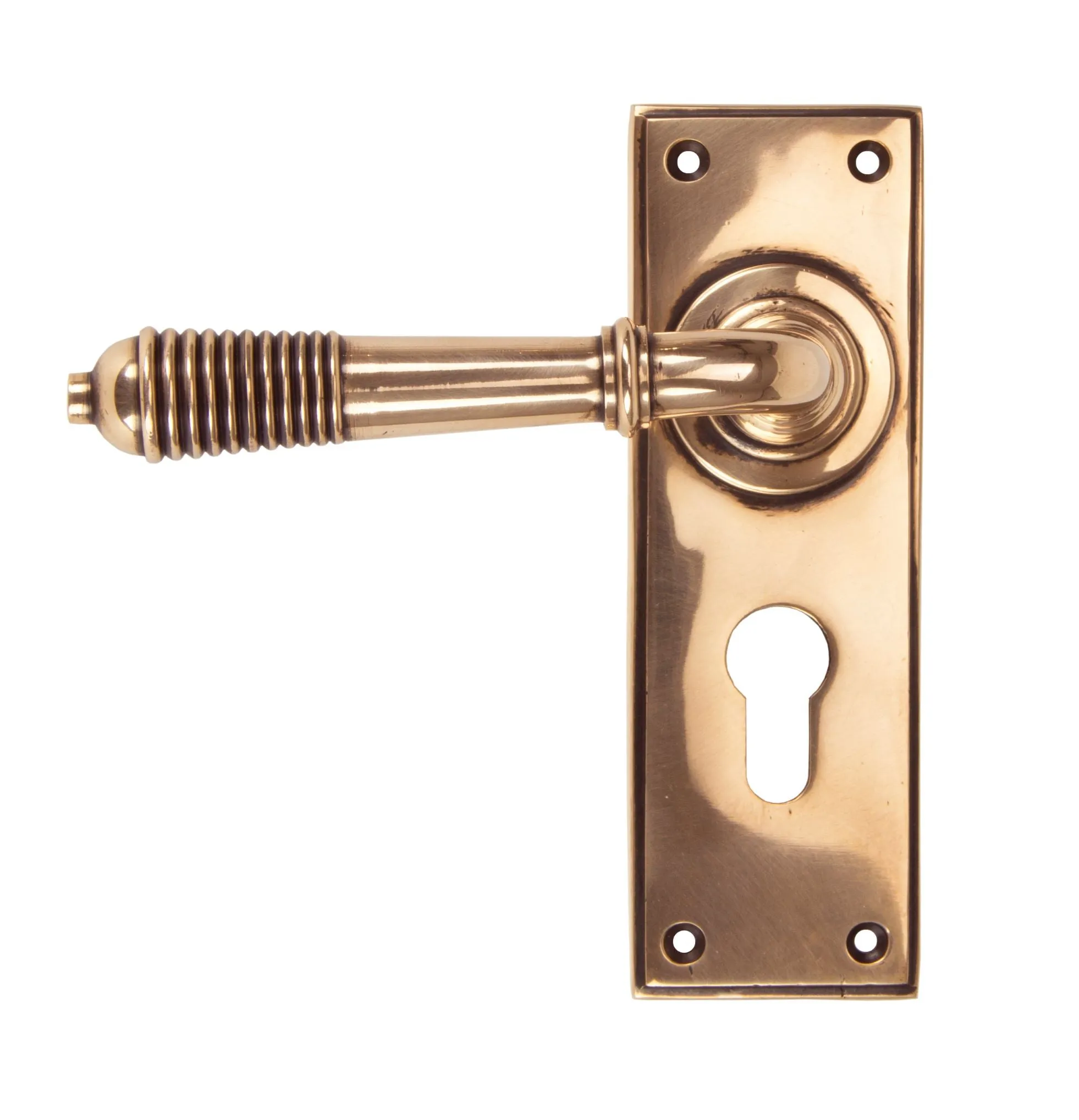 Reeded Lever on Plate