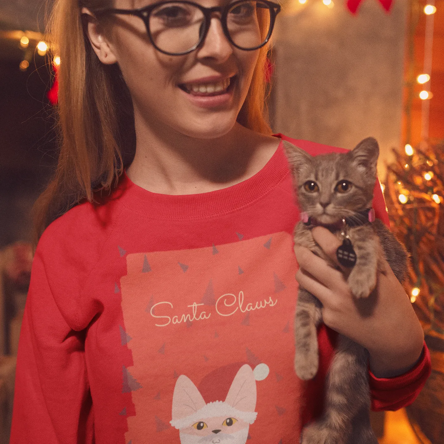 Santa Claws Christmas Sweatshirt