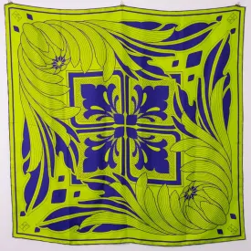 silk scarf - chartreuse