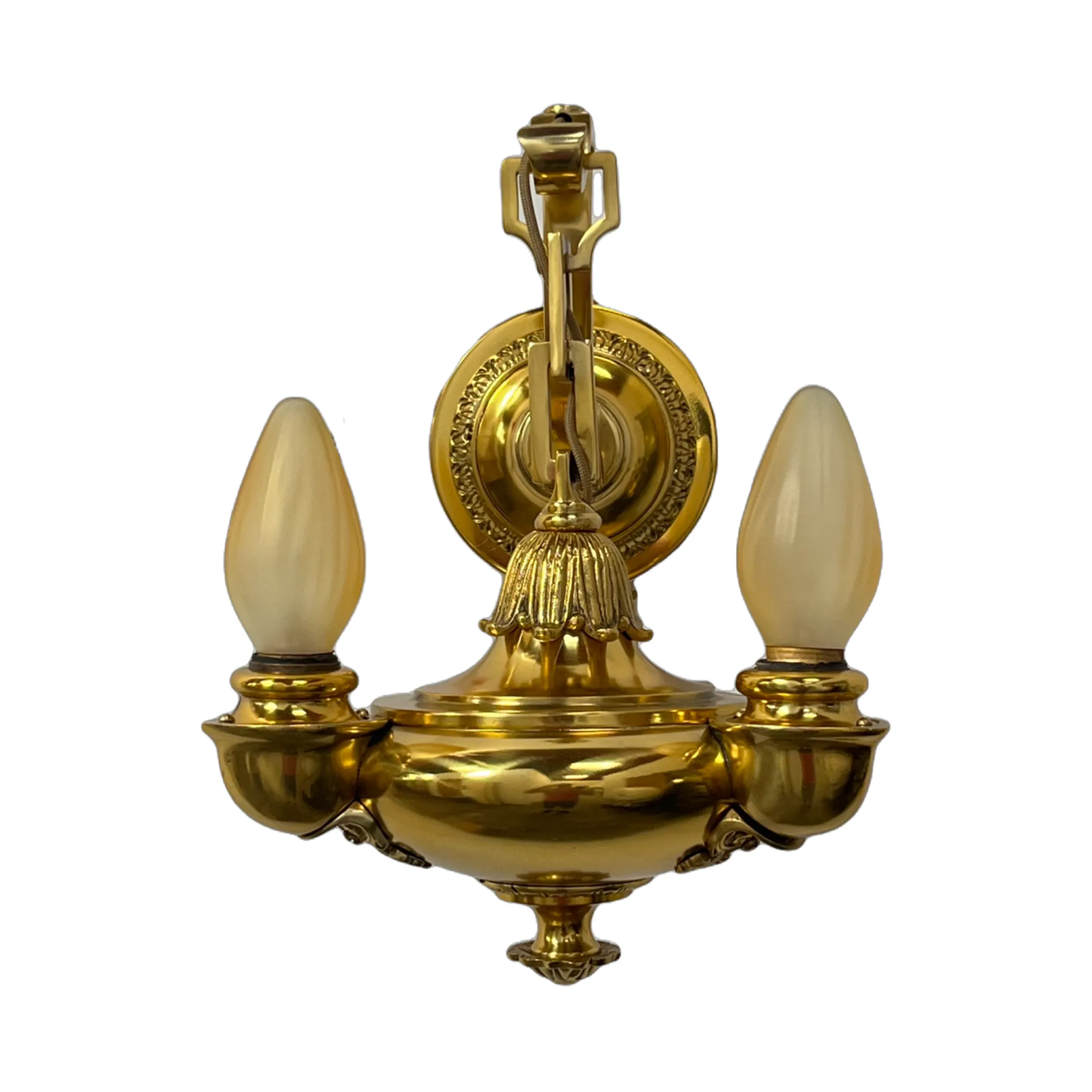 Solid Brass Sconces by Horn and Brannen circa 1912 #2431