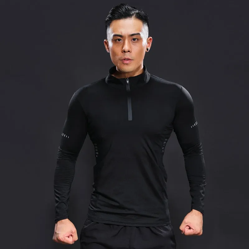 Thermal Long Sleeve Man Compression Fitness Running T shirts