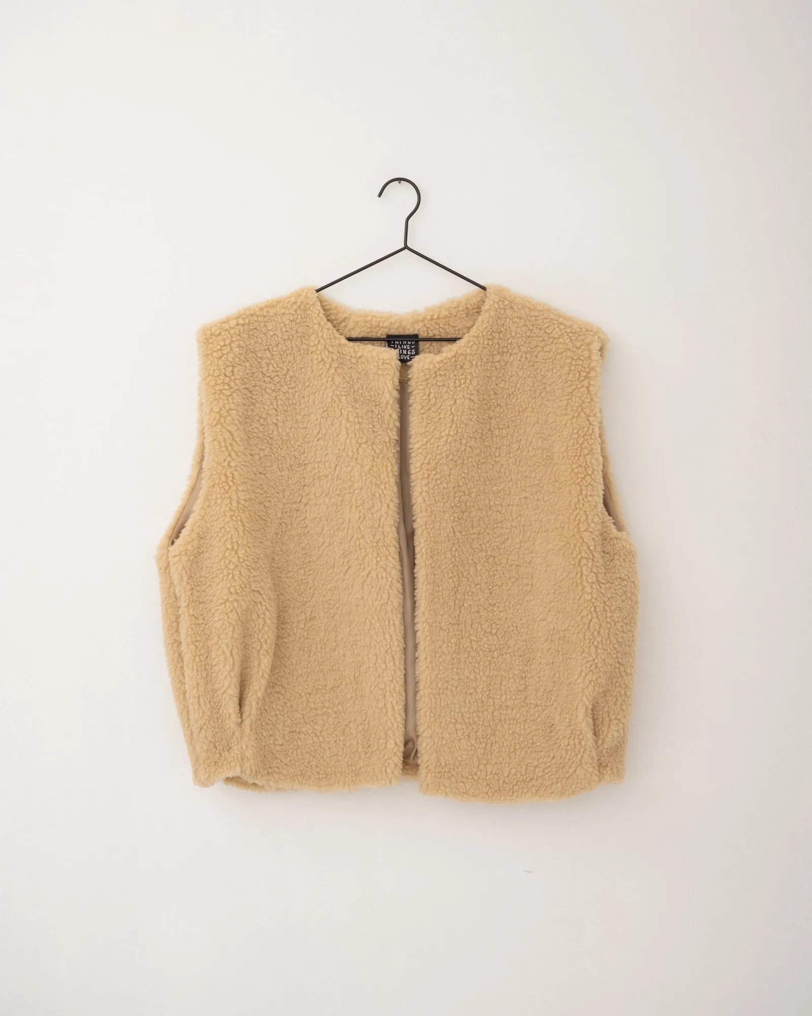 TILTIL Logan Teddy Gilet Beige One Size