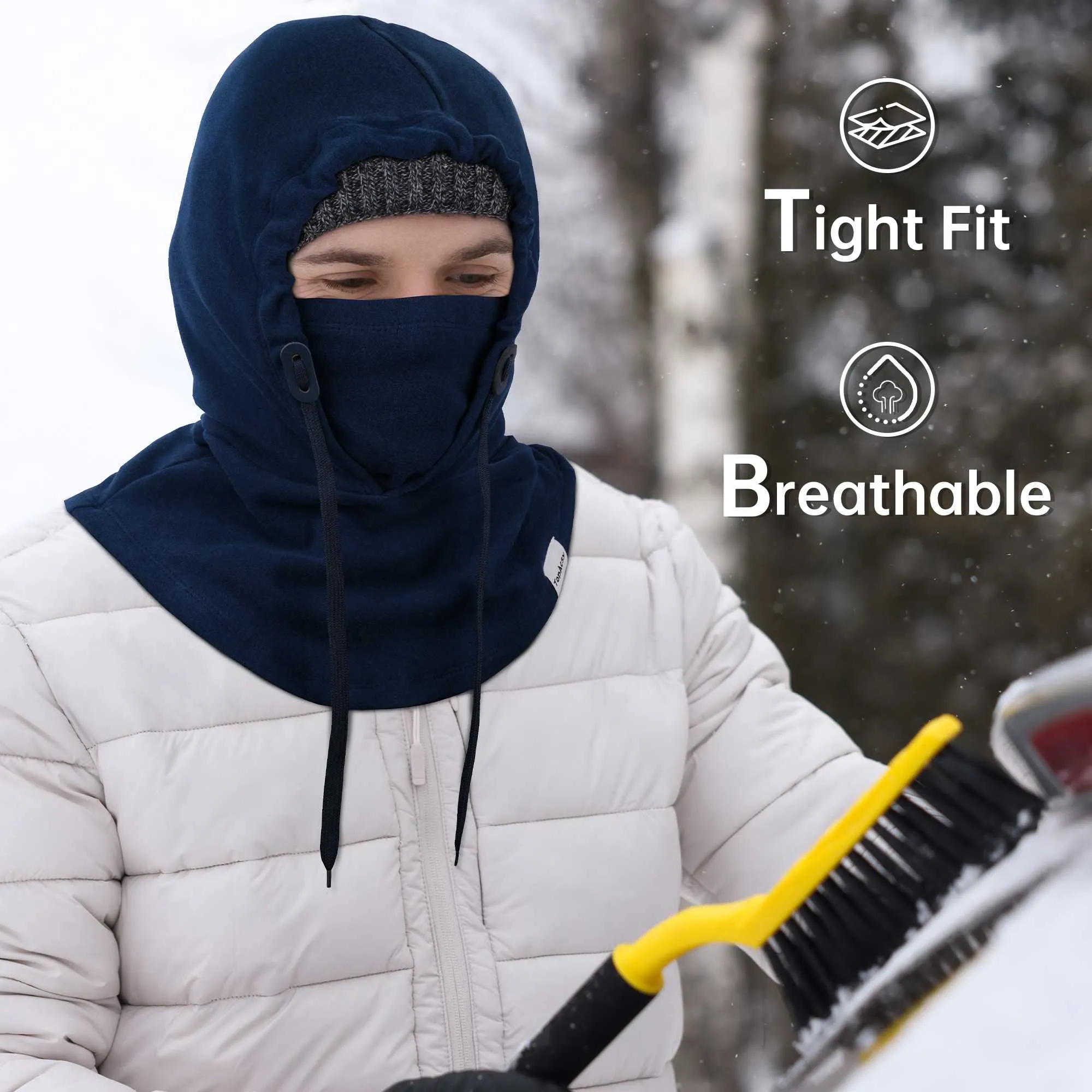 TopAcsy Ski Balaclava - Warm, Windproof Fleece Face Mask & Neck Warmer for Men & Women