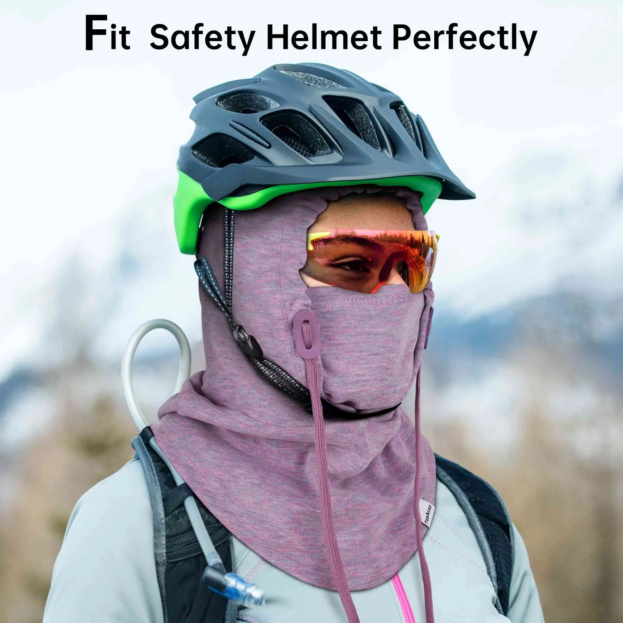 TopAcsy Ski Balaclava - Warm, Windproof Fleece Face Mask & Neck Warmer for Men & Women