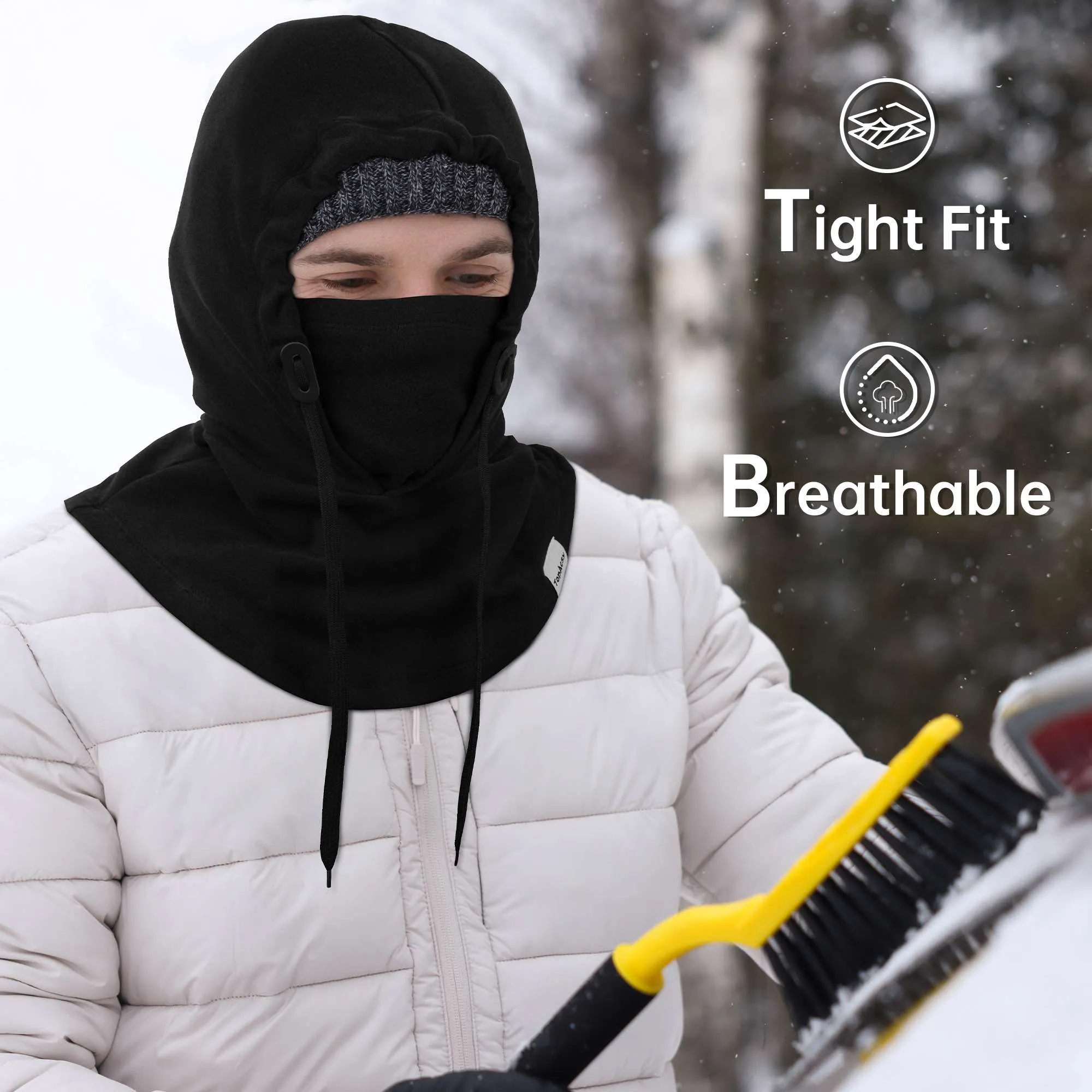 TopAcsy Ski Balaclava - Warm, Windproof Fleece Face Mask & Neck Warmer for Men & Women