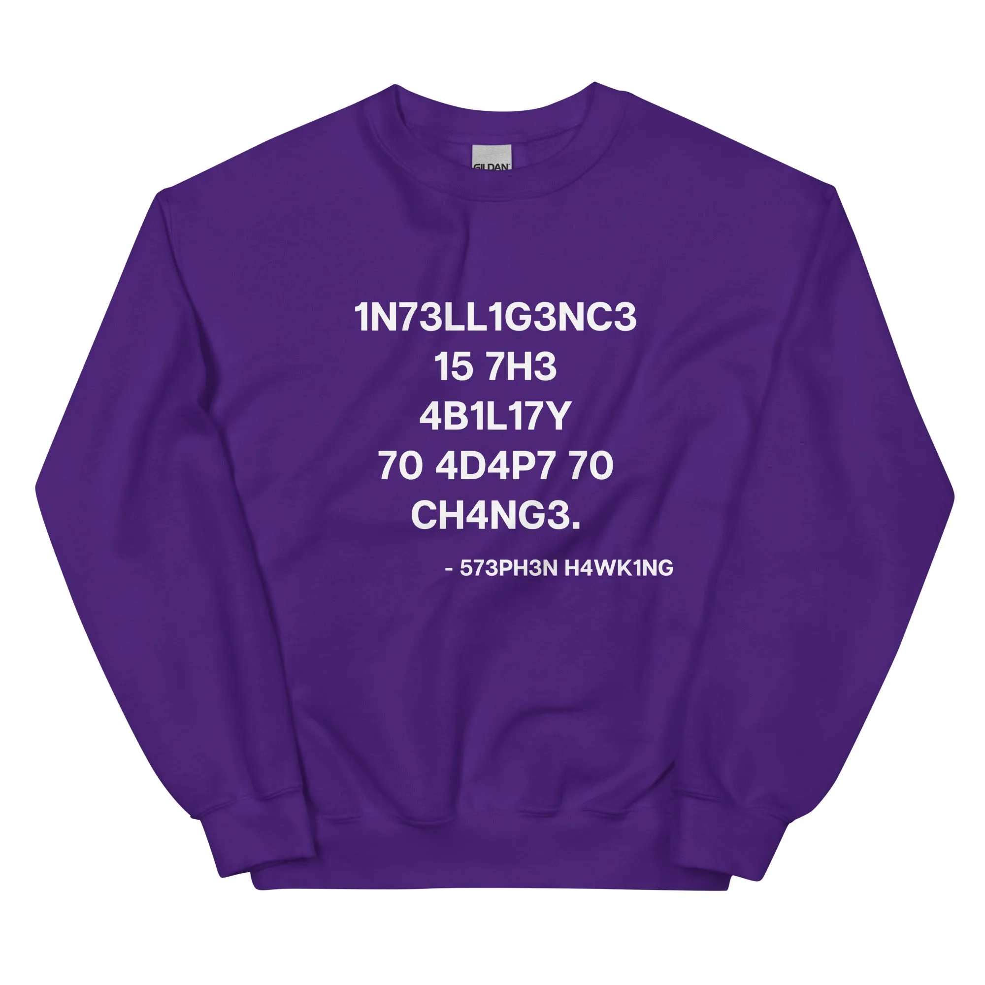 Unisex Sweatshirt - Hawking on Intelligence