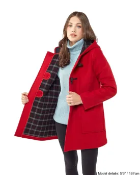 Women's Abberley Simple Fit Duffle Coat - Red