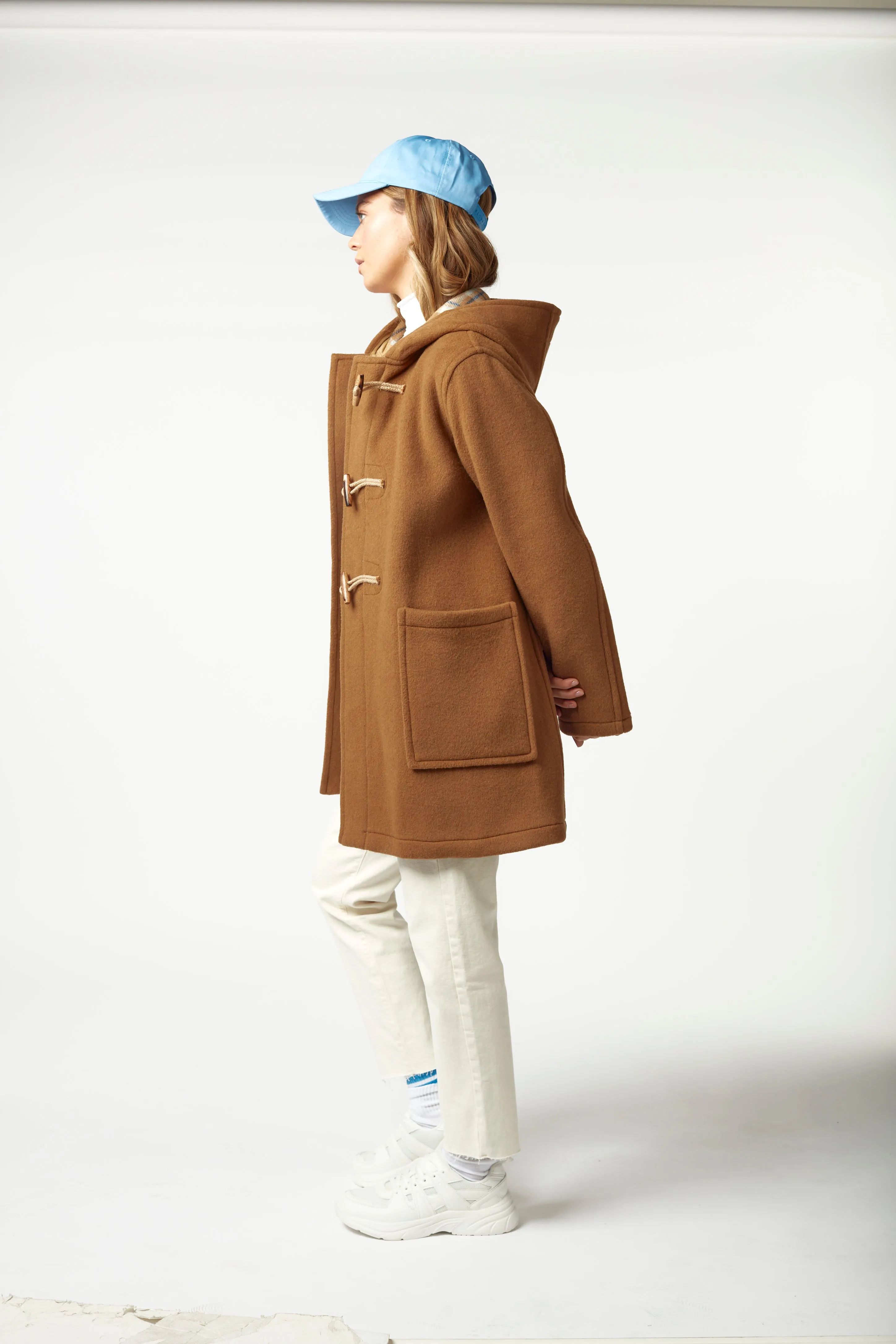 Women's Abberley Simple Fit Duffle Coat With Wooden Toggles - Camel