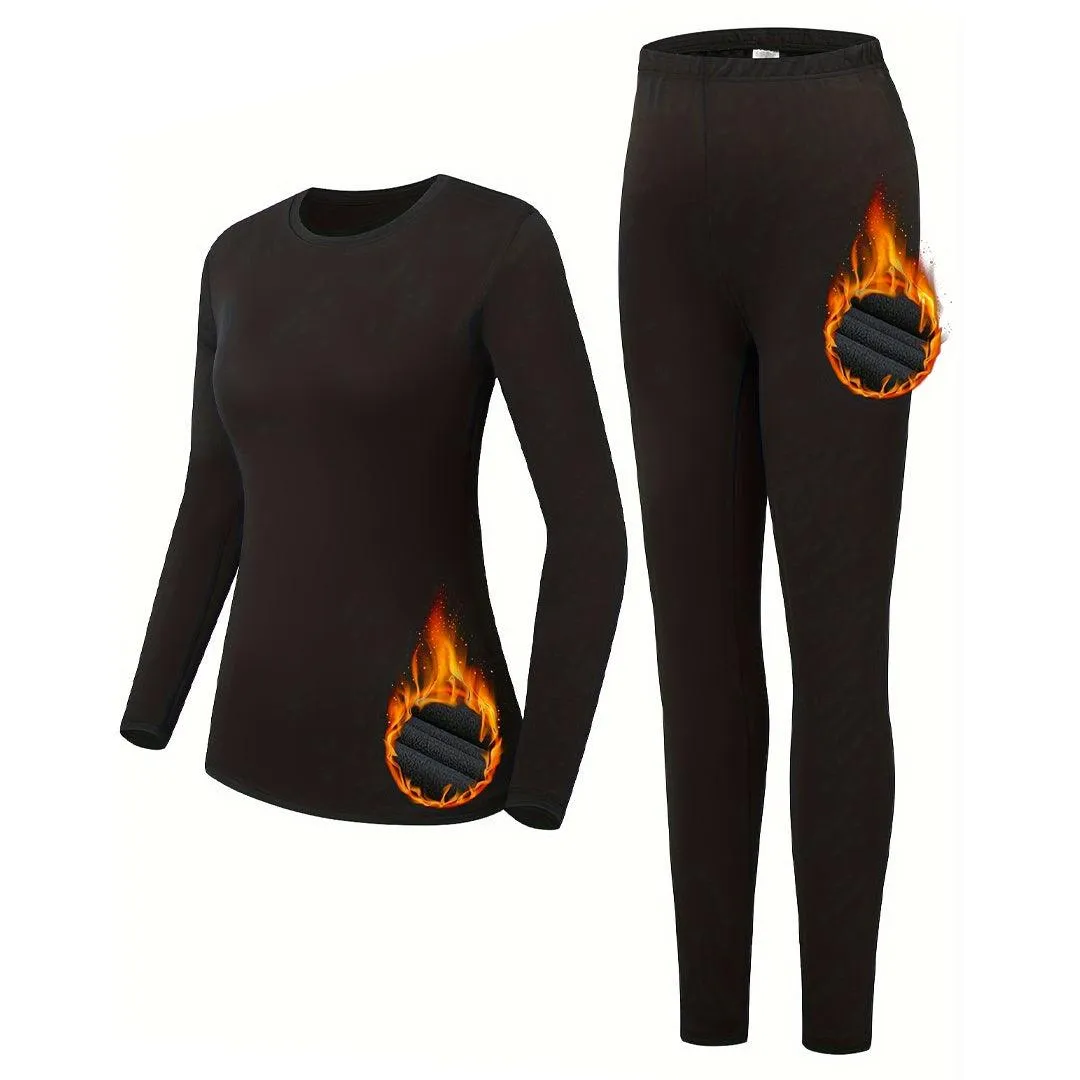 Women's Winter Inner Wear Set Thermal Wear - 2Pcs Set